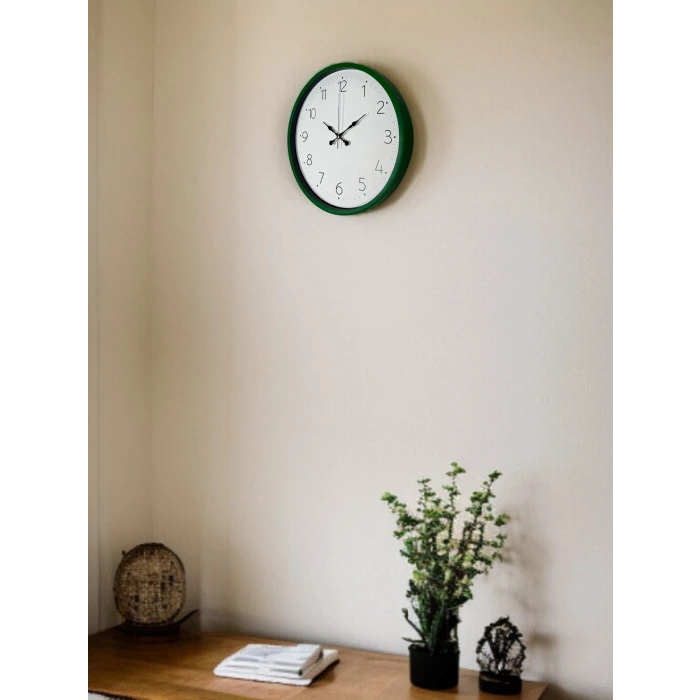 36 Cm Yeşil Dekoratif Duvar Saati