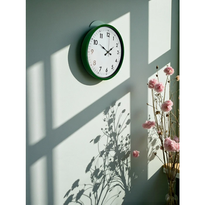 36 Cm Yeşil Dekoratif Duvar Saati
