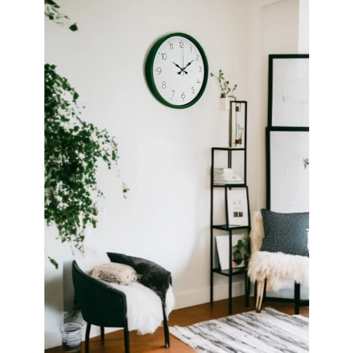36 Cm Yeşil Dekoratif Duvar Saati
