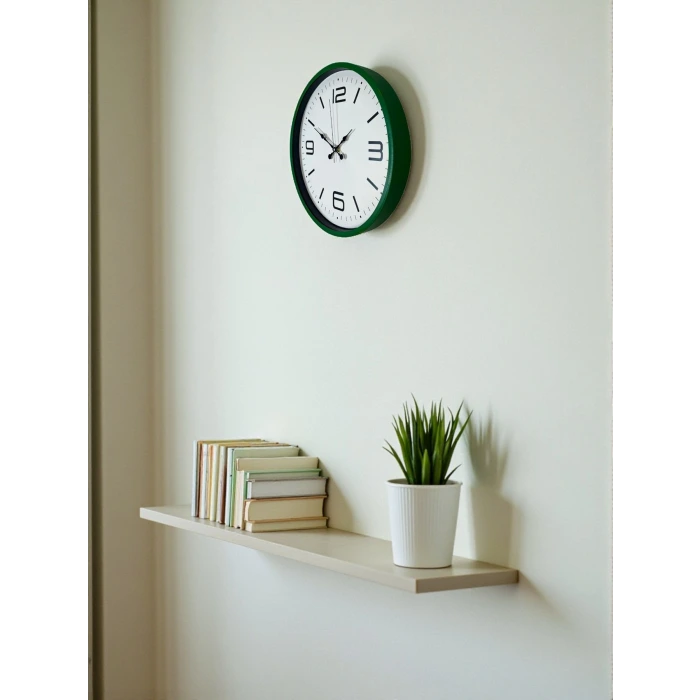 36 Cm Yeşil Modern Dekoratif Duvar Saati