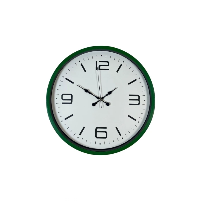 36 Cm Yeşil Modern Dekoratif Duvar Saati