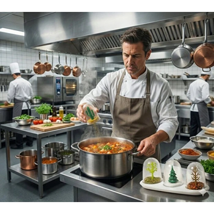 4 Mevsim Temalı Tasarım Baharatlık Seti - Dekoratif Ağaç ve Kaktüs Figürlü Standlı Tuzluk Biberlik