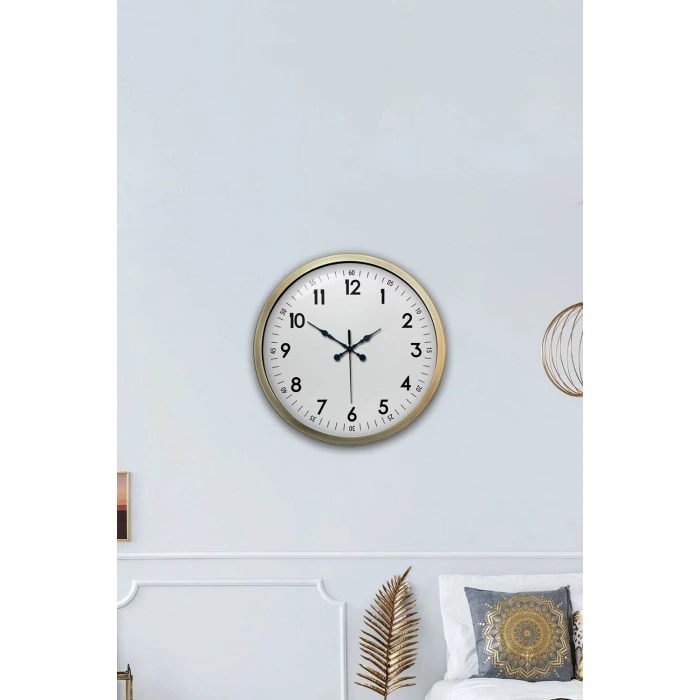 40 cm Eskitme Metal Standart Duvar Saati