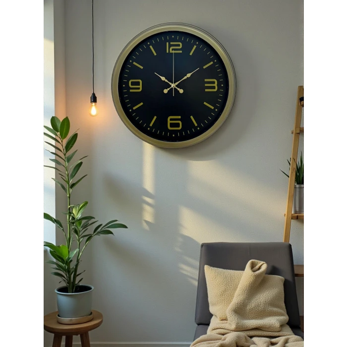 40 Cm Metal Eskitme Vintage Duvar Saati