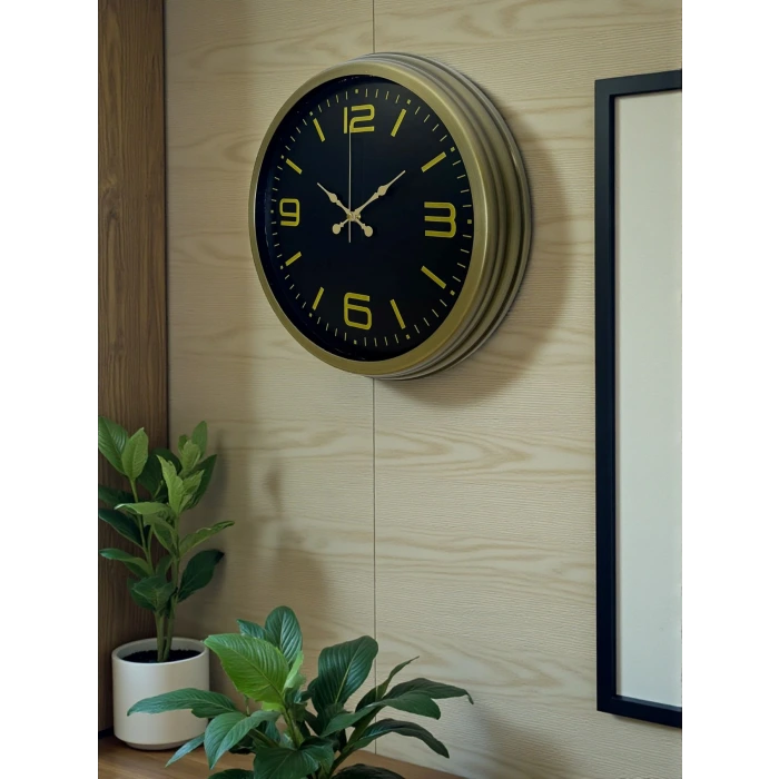 40 Cm Metal Eskitme Vintage Duvar Saati