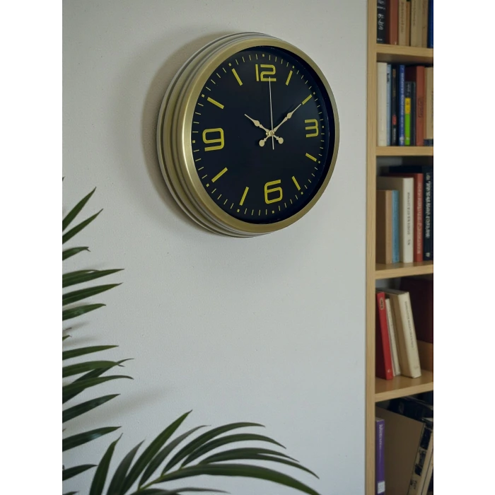 40 Cm Metal Eskitme Vintage Duvar Saati