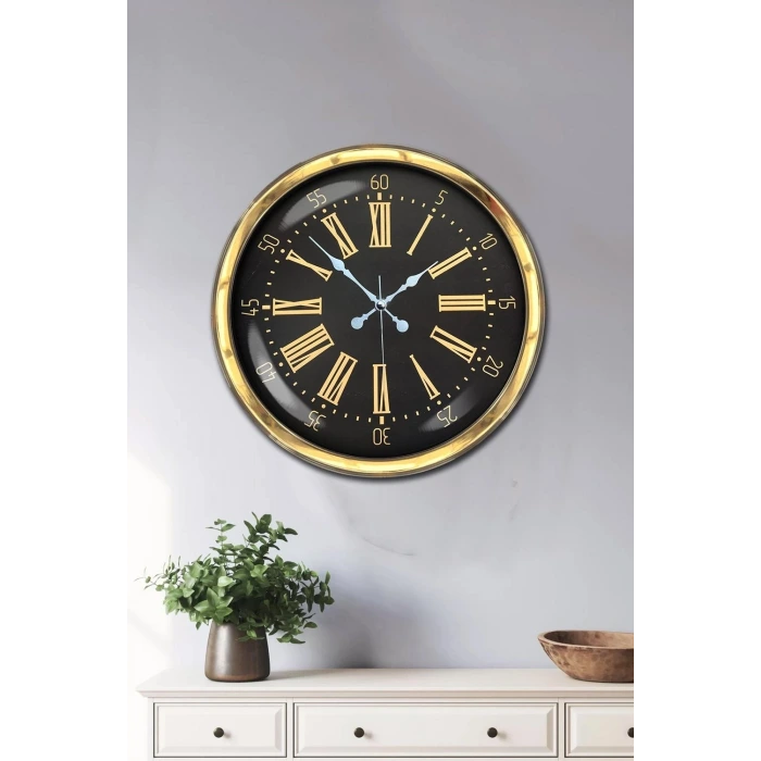40 cm Metal Gold Roma Rakamlı Duvar Saati