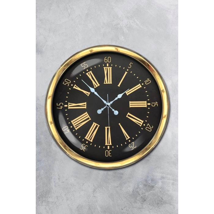 40 cm Metal Gold Roma Rakamlı Duvar Saati