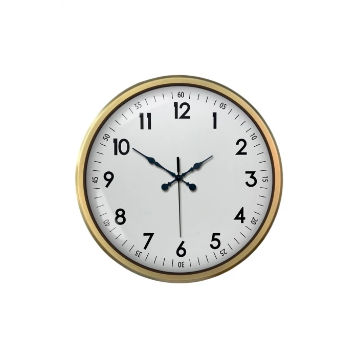 52 cm Eskitme Metal Dekoratif Duvar Saati