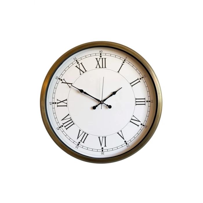 52 cm Eskitme Metal Retro Duvar Saati