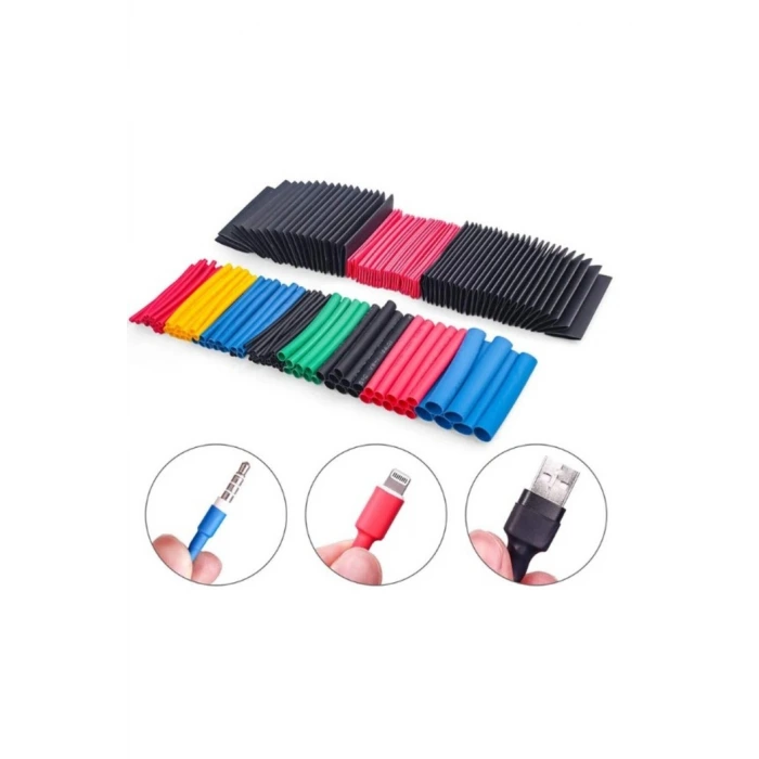 560 Parça Set Isıyla Daralan Makaron Kablo Koruyucu Kılıf