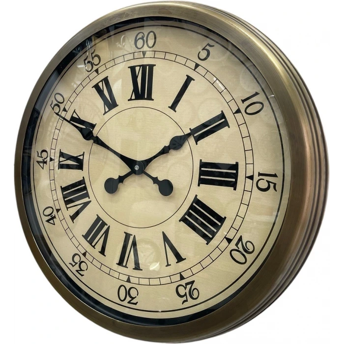 60 Cm Eskitme Metal Eskitme Kadran Duvar Saati