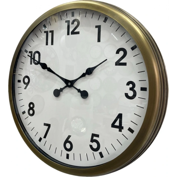 60 cm Eskitme Metal Standart Duvar Saati