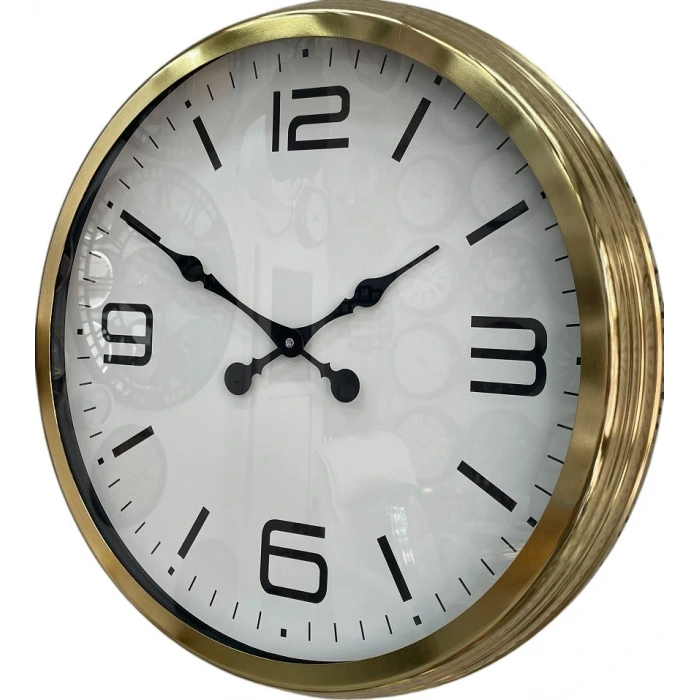 60 cm Gold Metal Dekoratif Duvar Saati