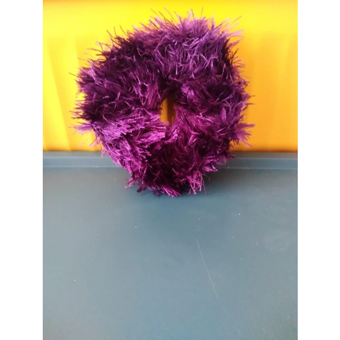 El Yapımı Saçaklı Açık Mor Saç Tokası – İpekyıldızı