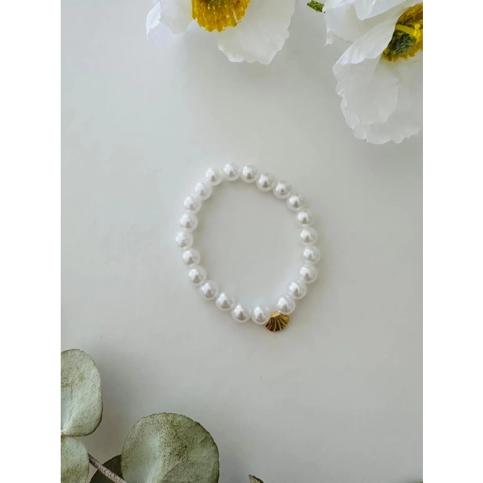 Minimal Beyaz Boncuk El Yapımı Bileklik – Günlük Şıklık İçin