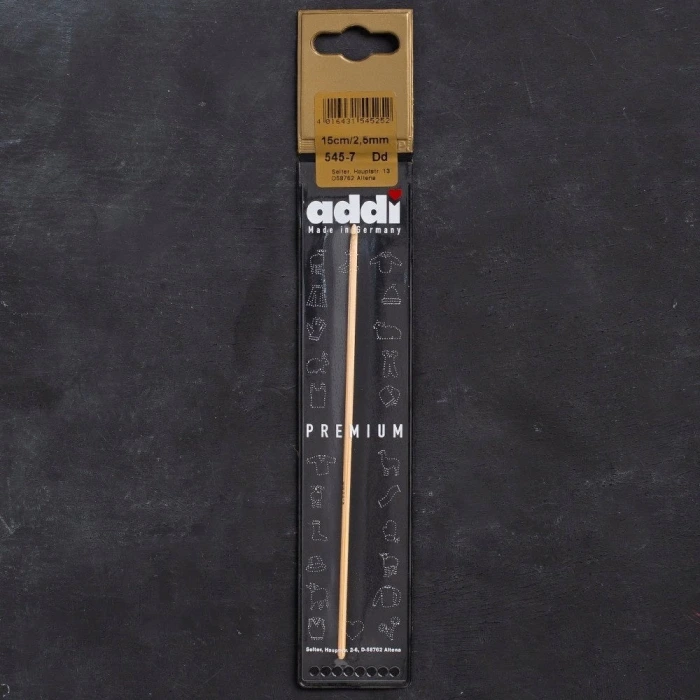 Addi Bambus 2,5mm 15cm Bambu Yün Tığ - 545-7