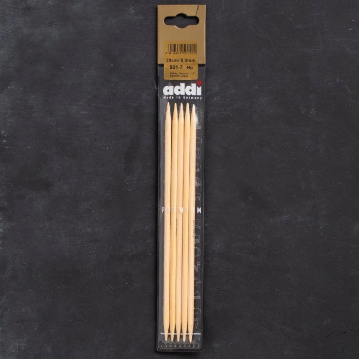 Addi Bambus 5mm 20cm Bambu Çorap Şişi - 501-7