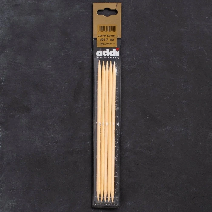 Addi Bambus 5mm 20cm Bambu Çorap Şişi - 501-7