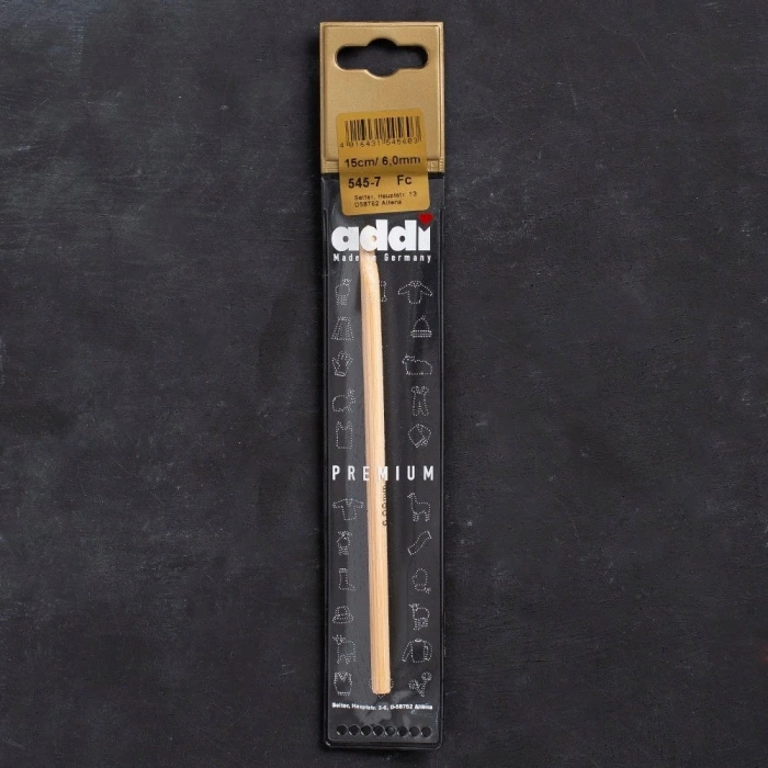 Addi Bambus 6mm 15cm Bambu Yün Tığ - 545-7