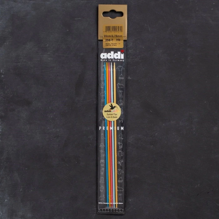 Addi Colibri 2,75mm 20cm Renkli Çorap Şişi - 204-7