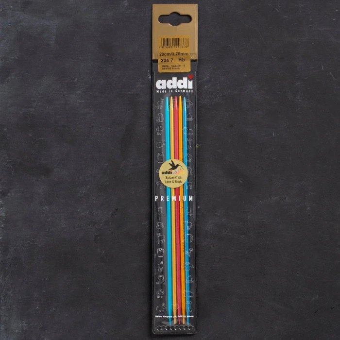 Addi Colibri 3,75mm 20cm Renkli Çorap Şişi - 204-7