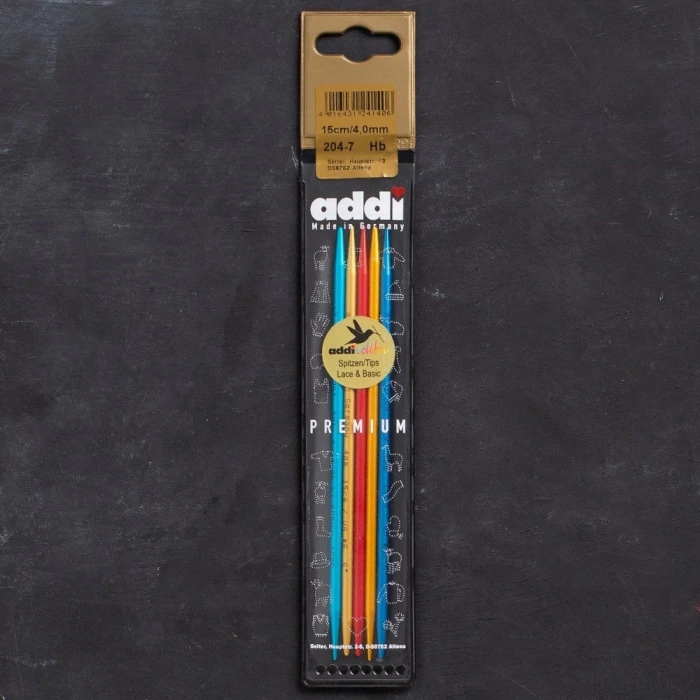 Addi Colibri 4mm 15cm Renkli Çorap Şişi - 204-7