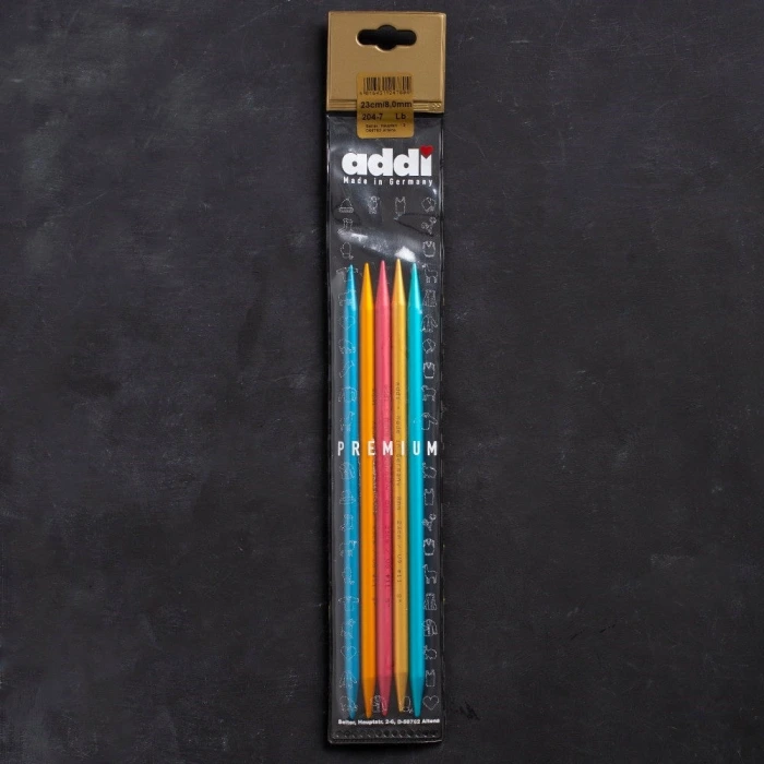 Addi Colibri 8mm 23cm Renkli Çorap Şişi - 204-7