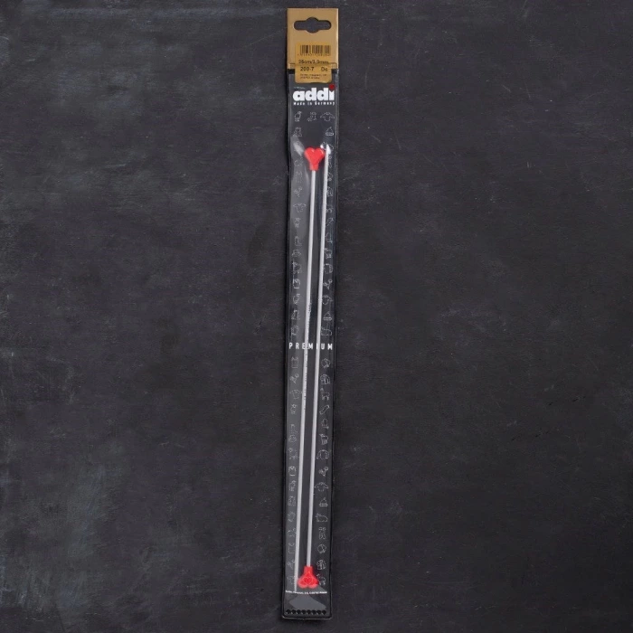 Addi Kalpli 3mm 35cm Klasik Alüminyum Örgü Şişi -