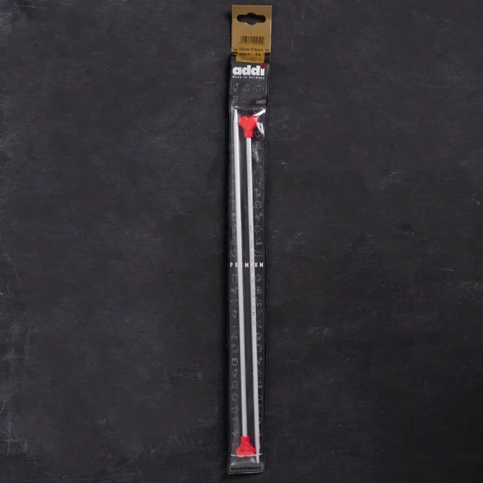 Addi Kalpli 5mm 35cm Klasik Alüminyum Örgü Şişi -