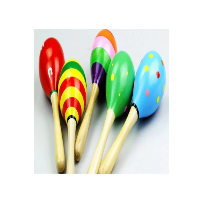 Ahşap Renkli 7 Adet Çocuk Müzik Aleti Eğitim