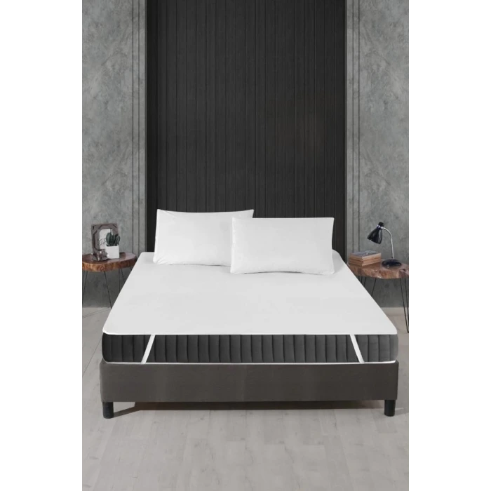 Alez Pamuklu Dört Köşe Lastik Yatak Koruyucu 160*200 cm