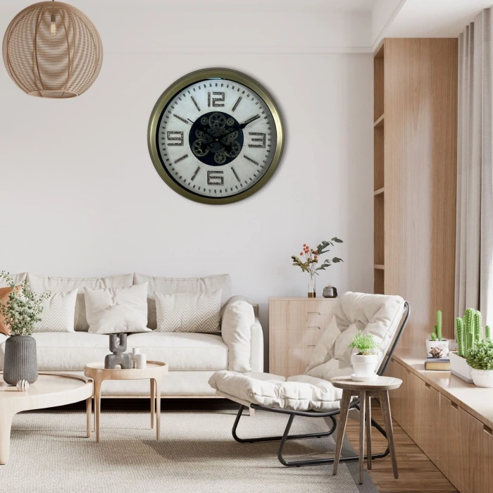 Antique Motion 60 Cm Çarklı Duvar Saati