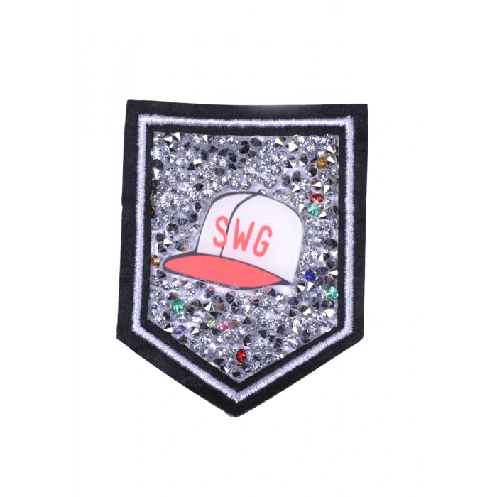 Aplike Ütü İle Yapışan Taşlı Şapka Arma 5x5 cm