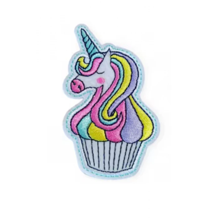 Aplike Ütü İle Yapışan Unicorn At Pembe Karışık Arma 5x3 cm