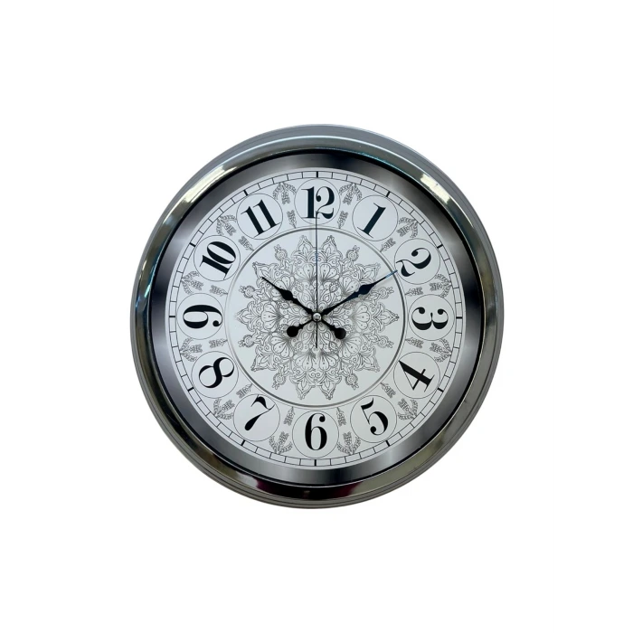 Asil Motif Krom 40 Cm Metal Duvar Saati