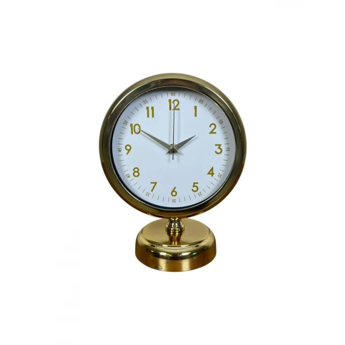 Aura Gold Modern 25 x 20 Cm Metal Masa Saati