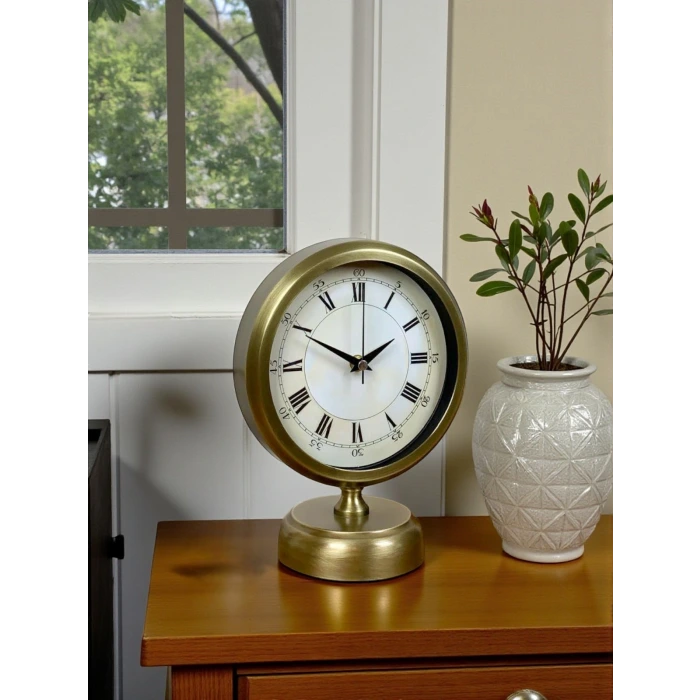 Aurum Retro 25x20 Eskitme Metal Masa Saati