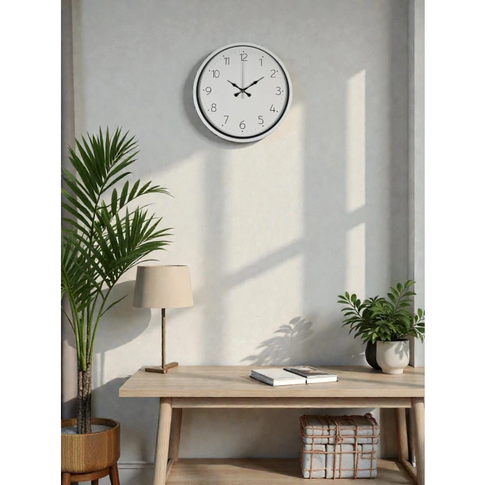 Beyaz 36 Cm Standart Duvar Saati