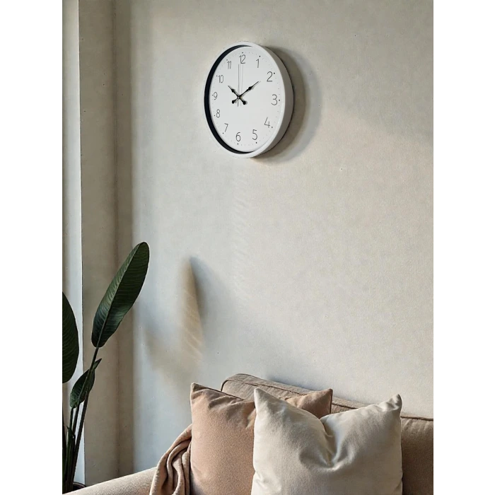 Beyaz 36 Cm Standart Duvar Saati