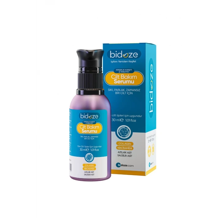 Bidoze Cilt Bakım Serumu 30 Ml | Yaşlanma Ve Akne Karşıtı Onarıcı Bakım