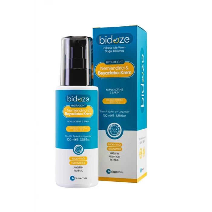 Bidoze Hydralight Nemlendirici & Beyazlatıcı Krem 100 Ml