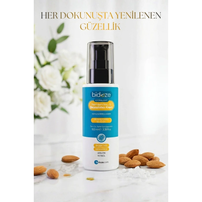 Bidoze Hydralight Nemlendirici & Beyazlatıcı Krem 100 Ml