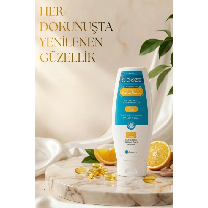 Bidoze Kolajen Detoks Maskesi 100 Ml | Aha Bha Gözenek Sıkılaştırıcı Ve Aydınlatıcı Bakım
