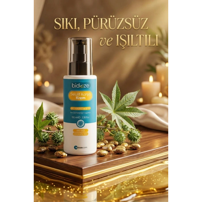 Bidoze Selülit Karşıtı ve Sıkılaştırıcı Vücut Kremi 100 Ml.