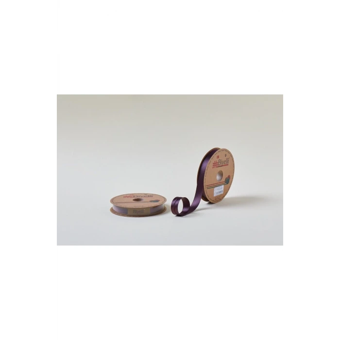 Biye Saten Katlı 040 Bordo 2 cm 25 Metre %100 Polyester