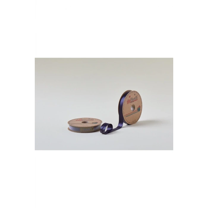 Biye Saten Katlı 071 Koyu Füme 2 cm 25 Metre %100 Polyester