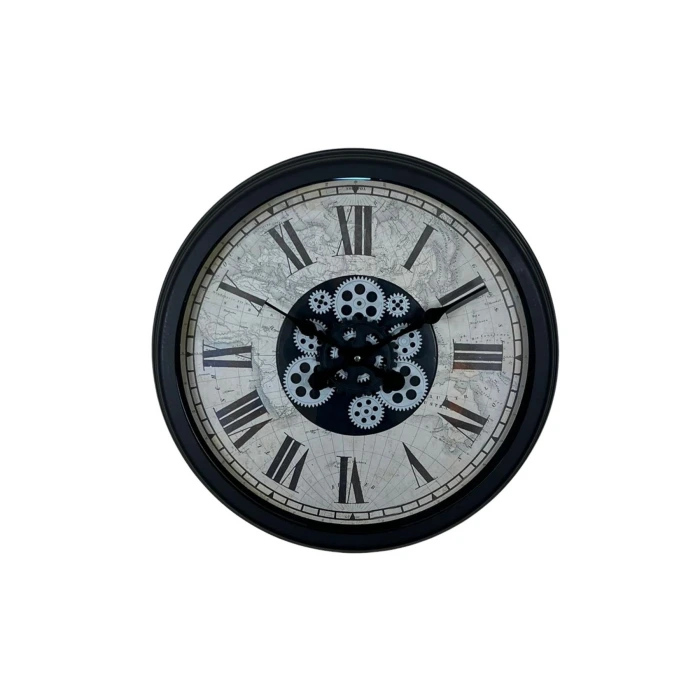 Black Atlas Series 60 Cm Çarklı Duvar Saati