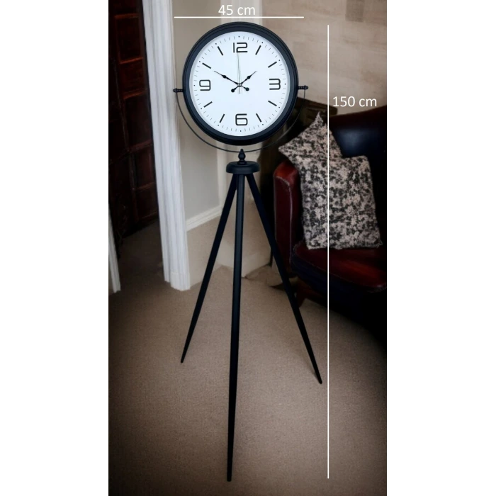 Black Balance Tripod Ayaklı Saat