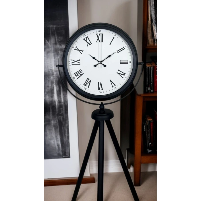 Black Elegance Tripod Ayaklı Saat